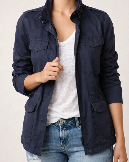 Women's Casual Jacket Daily Wear Vacation Going out Fall Regular Coat Regular Fit Breathable Casual Jacket Long Sleeve Solid Color Black Wine Army Green | JRSEE:217f1967-3462-45ef-a3aa-d7665d021c0a