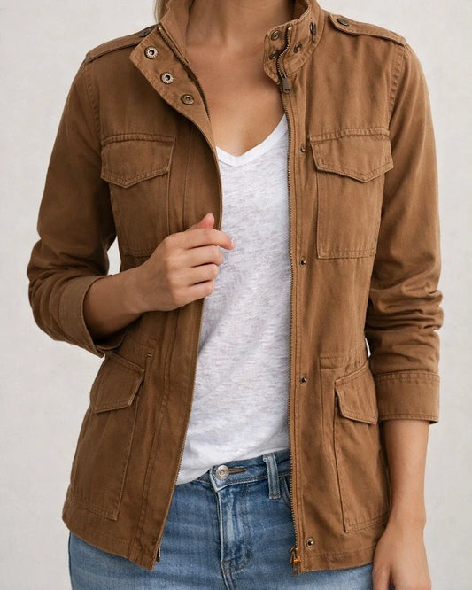 Women's Casual Jacket Daily Wear Vacation Going out Fall Regular Coat Regular Fit Breathable Casual Jacket Long Sleeve Solid Color Black Wine Army Green | JRSEE:6bd90f4f-868a-4007-8b73-09777c2c6027