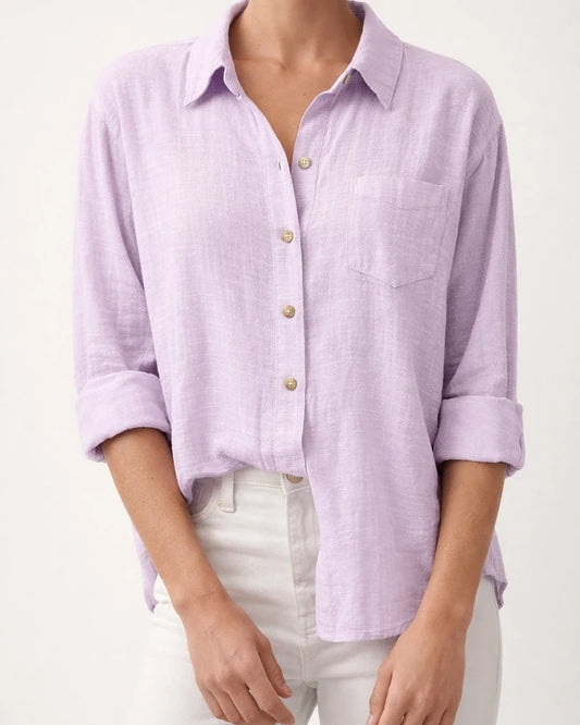 Women's Casual Loose Autumn Split Long-sleeved Women's Cotton and Linen Solid Color Long-sleeved Shirt | JRSEE:5b4bb245-3e70-492c-bd9a-380b15af85db