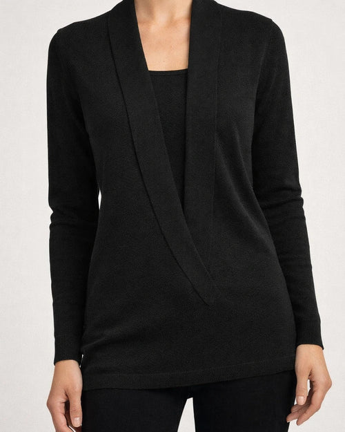 Women's Casual Solid Color V-neck Long-sleeved Knitted Sweater | JRSEE:54647133-3cb5-49af-bb4f-bb94d7721197