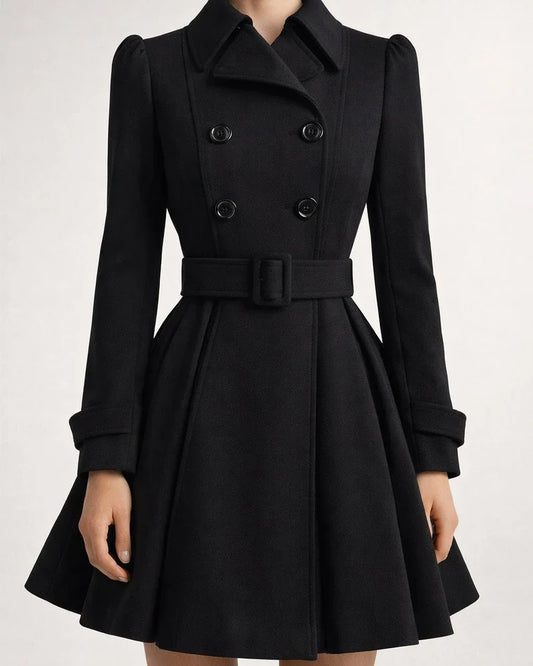 Women's Coat Daily WorkWear Winter Fall Long Coat Regular Fit Elegant & Luxurious Jacket Long Sleeve With Belt Black Gray | JRSEE:0c41b01e-12a4-4660-ab3e-f715112e85f0