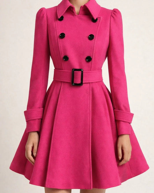 Women's Coat Daily WorkWear Winter Fall Long Coat Regular Fit Elegant & Luxurious Jacket Long Sleeve With Belt Black Gray | JRSEE:713ad114-7dcc-417b-9580-edd99eb90270