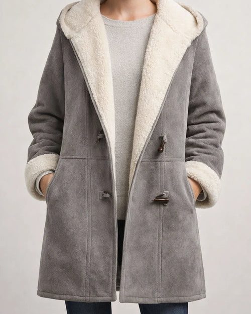 Women's Coat Hoodie Jacket School Office Work Winter Fall Regular Coat Regular Fit Warm Basic Casual Preppy Style Jacket Long Sleeve Solid Color Pure Color with Pockets Slim Fit Green Black Purple | JRSEE:eb8b0d2a-3108-4906-8bfb-fa49ab114a8d