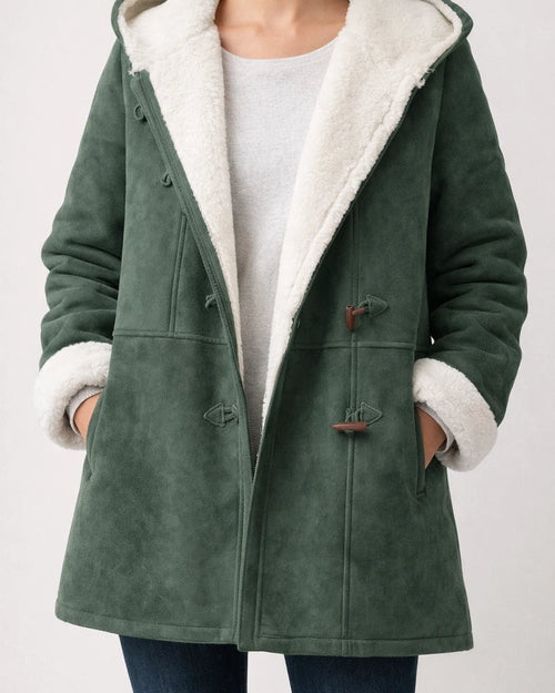 Women's Coat Hoodie Jacket School Office Work Winter Fall Regular Coat Regular Fit Warm Basic Casual Preppy Style Jacket Long Sleeve Solid Color Pure Color with Pockets Slim Fit Green Black Purple | JRSEE:48033b5e-c9a9-4daa-88b4-caa3f0c85bfc