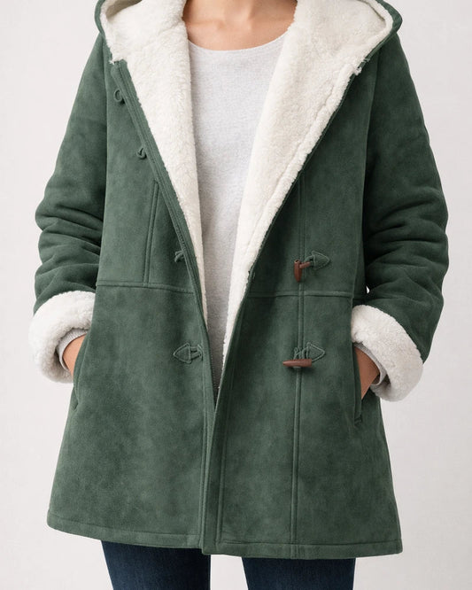 Women's Coat Hoodie Jacket School Office Work Winter Fall Regular Coat Regular Fit Warm Basic Casual Preppy Style Jacket Long Sleeve Solid Color Pure Color with Pockets Slim Fit Green Black Purple | JRSEE:48033b5e-c9a9-4daa-88b4-caa3f0c85bfc