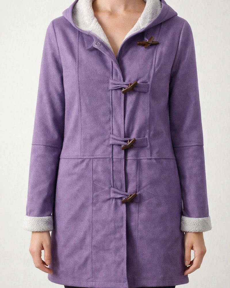 Women's Coat Hoodie Jacket School Office Work Winter Fall Regular Coat Regular Fit Warm Basic Casual Preppy Style Jacket Long Sleeve Solid Color Pure Color with Pockets Slim Fit Green Black Purple | JRSEE:3b2088ff-a55c-44a2-a06a-c7d1689e151f