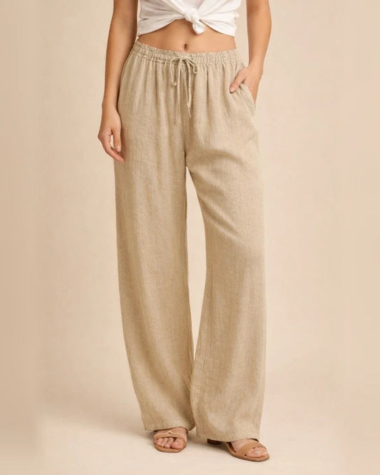 Women's Cotton and Linen Casual Loose Yoga Pants Straight Wide Leg Pants | JRSEE:1ff9cce0-54d5-45b0-936c-e17130704eb4
