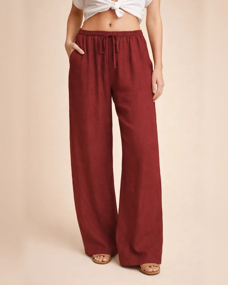 Women's Cotton and Linen Casual Loose Yoga Pants Straight Wide Leg Pants | JRSEE:24054e74-0253-41b0-9b4e-e86e8e74fca2