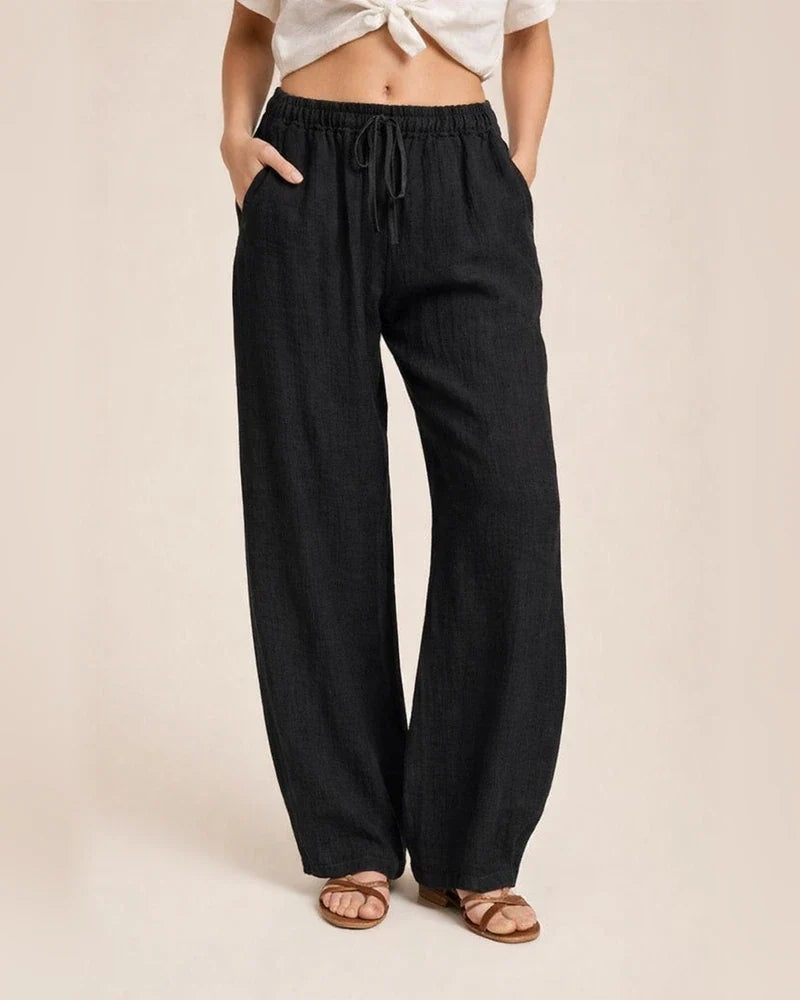 Women's Cotton and Linen Casual Loose Yoga Pants Straight Wide Leg Pants | JRSEE:02ff1088-c7de-4104-ab6e-af30b0992c78
