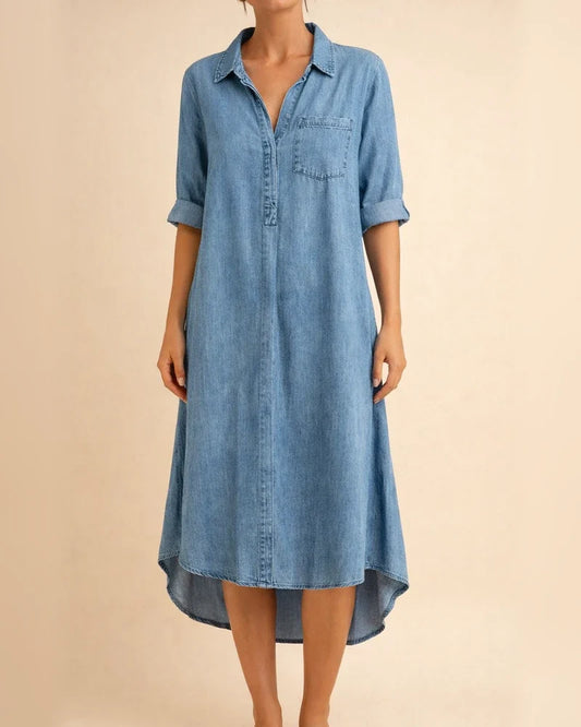Women's Denim Dress Solid Color Large Casual Skirt Black Dresses | JRSEE:5f847ee5-08a4-4bdf-b238-51bd69091c06