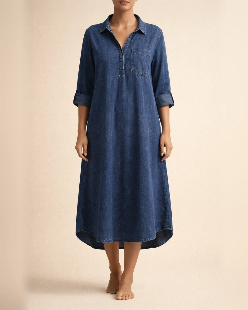 Women's Denim Dress Solid Color Large Casual Skirt Black Dresses | JRSEE:79eca7ee-dd9c-4b9d-a600-2aed0d521e56