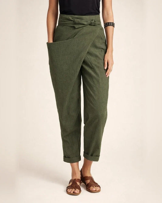 Women's Dress Pants Cotton Blend Navy Blue Gray Black Mid Waist Streetwear Casual Daily Work Ankle-Length Comfort Solid Colored S M L XL XXL / Slim | JRSEE:a20d4690-adee-4afd-a709-d6151791e81e