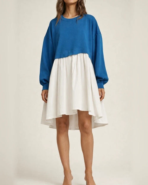 Women's Dresses Fall New Fashion Temperament Elegant Solid Color Loose Long-sleeved Mid-length Dresses | JRSEE:2974769f-f6f6-44ef-942d-e0b6479861fe