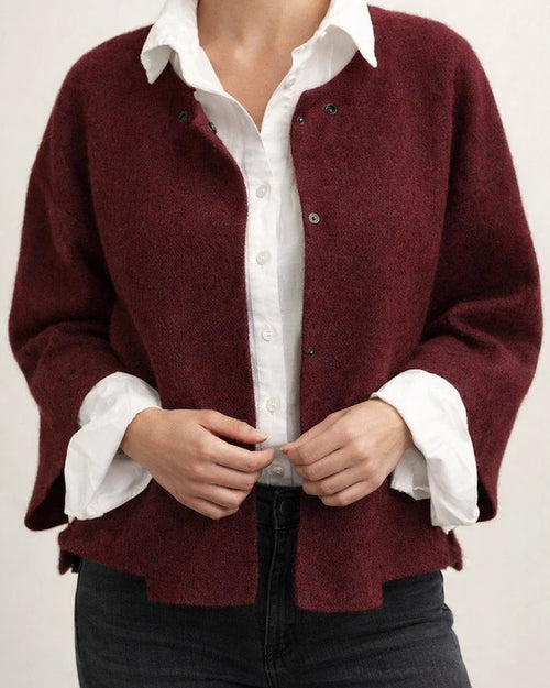 Women's Fall and Winter Loose Short Cashmere Long-sleeved Jacket | JRSEE:fdfca18b-8302-4665-99dc-315911364ae6