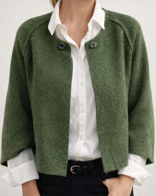 Women's Fall and Winter Loose Short Cashmere Long-sleeved Jacket | JRSEE:d775c749-3840-41b6-b548-625fafb255da