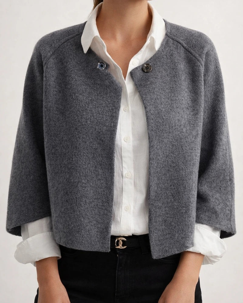 Women's Fall and Winter Loose Short Cashmere Long-sleeved Jacket | JRSEE:e334633a-d03f-43d1-9ef6-ea834291da37