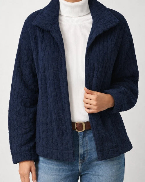 Women's Fall and Winter New Pitched Stripe Wool Sweater Cardigan Lapel Short Jacket | JRSEE:7f92d441-6bb2-4d3d-9603-9c4dc49f7381