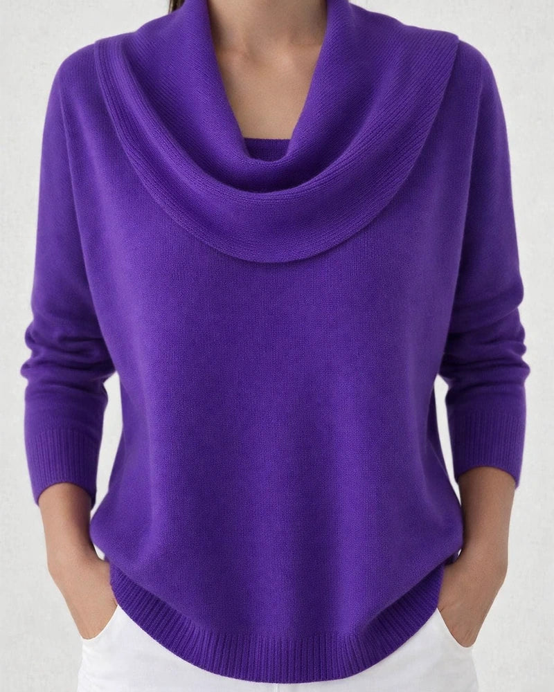 Women's Fall/Winter New Arrival Solid Color Long Sleeve Top Sweater Shiny Sweater | JRSEE:164f9448-4f18-4535-9208-ff65e4e15572