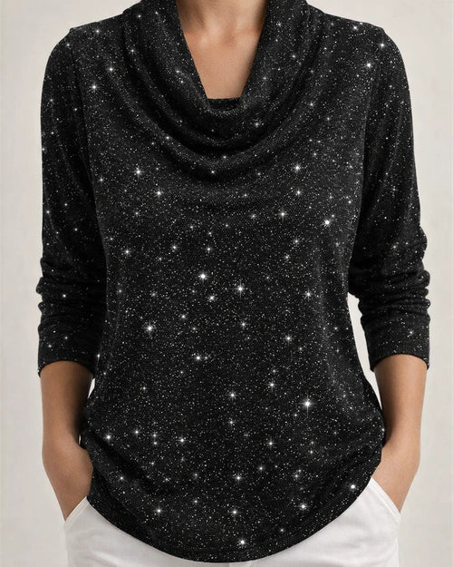 Women's Fall/Winter New Arrival Solid Color Long Sleeve Top Sweater Shiny Sweater | JRSEE:1ceb3d72-9c43-4771-b618-dd4da1cb2b57