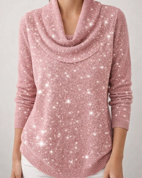 Women's Fall/Winter New Arrival Solid Color Long Sleeve Top Sweater Shiny Sweater | JRSEE:8c5d564d-4e55-40c6-aafd-a0ae3a11a763