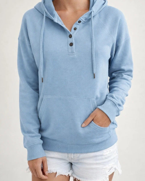 Women's Fashion Ladies Temperament Elegant Commuter Solid Color Pullover Hooded Drawstring Insert Pockets Sweater | JRSEE:843d5f78-4b4d-4e7c-bbe2-73c71110eaf0