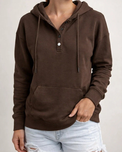 Women's Fashion Ladies Temperament Elegant Commuter Solid Color Pullover Hooded Drawstring Insert Pockets Sweater | JRSEE:a28d2f2a-edb1-419c-aff7-0f812f9dbfdc