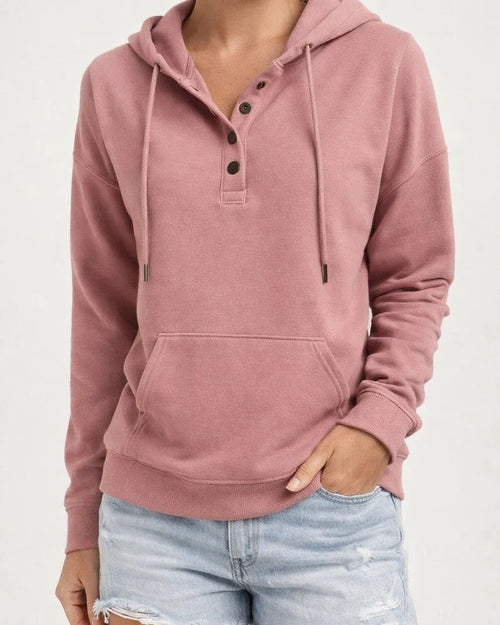 Women's Fashion Ladies Temperament Elegant Commuter Solid Color Pullover Hooded Drawstring Insert Pockets Sweater | JRSEE:96d67c8e-fddb-4c7d-8071-6e3790849ded