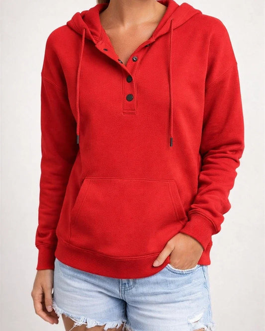 Women's Fashion Ladies Temperament Elegant Commuter Solid Color Pullover Hooded Drawstring Insert Pockets Sweater | JRSEE:fe2e2fb5-1e60-4c5c-9055-04979ad9d3ec