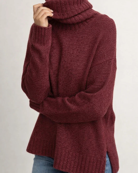 Women's Fashion New High-neck Long-sleeved Sweater Knit Sweater | JRSEE:b97dc964-fbab-4084-b7bc-c6bd63cebea9