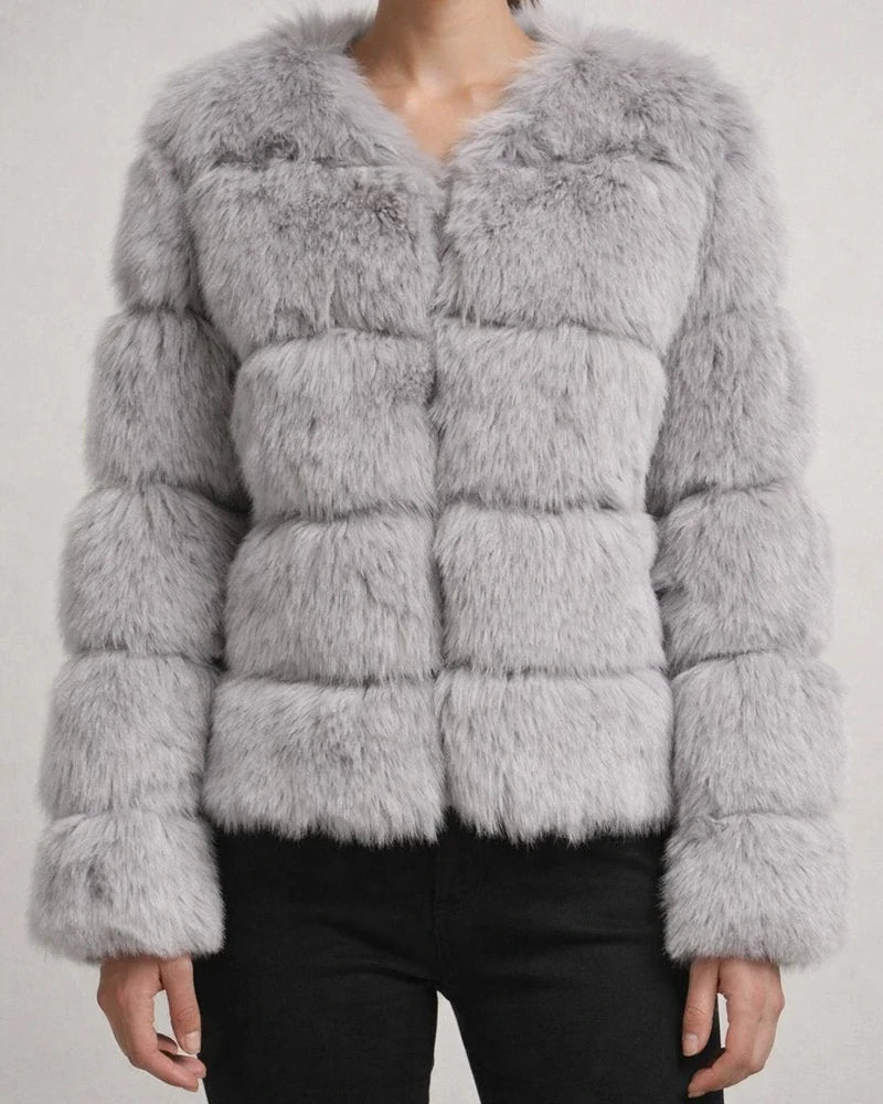 Women's Faux Fur Coat Active Elegant Comfortable Street Style Faux Fur Trim Outdoor Daily Wear Vacation Going out Faux Fur Short Coat Winter Fall Purple Pink Fuchsia Open Front Collarless Regular Fit | JRSEE:5c6c9f9a-7d87-4a02-af1f-9915b27d2849