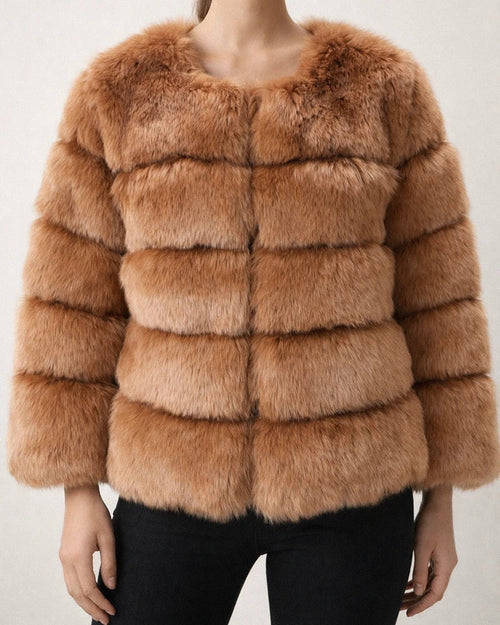 Women's Faux Fur Coat Active Elegant Comfortable Street Style Faux Fur Trim Outdoor Daily Wear Vacation Going out Faux Fur Short Coat Winter Fall Purple Pink Fuchsia Open Front Collarless Regular Fit | JRSEE:ae81103e-220c-4570-9d42-0bbccc4058fe