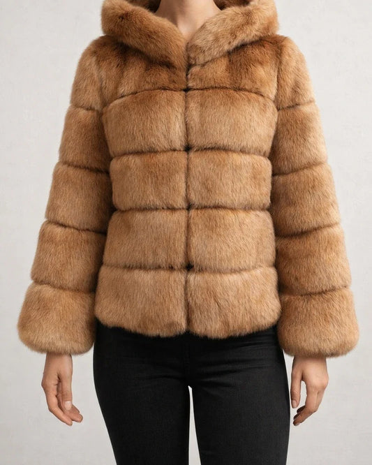 Women's Faux Fur Coat Regular Oversized Coat Sapphire Black Wine Dark Green khaki Party Party Fall Hoodie Regular Fit S M L XL XXL 3XL / Daily | JRSEE:386d0a54-58bd-4038-9a88-3d1a15739458