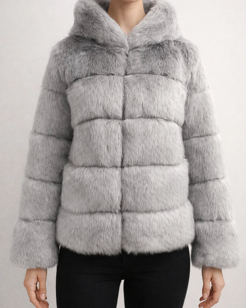 Women's Faux Fur Coat Regular Oversized Coat Sapphire Black Wine Dark Green khaki Party Party Fall Hoodie Regular Fit S M L XL XXL 3XL / Daily | JRSEE:cd269537-31ac-4045-9be7-3ac60be86343