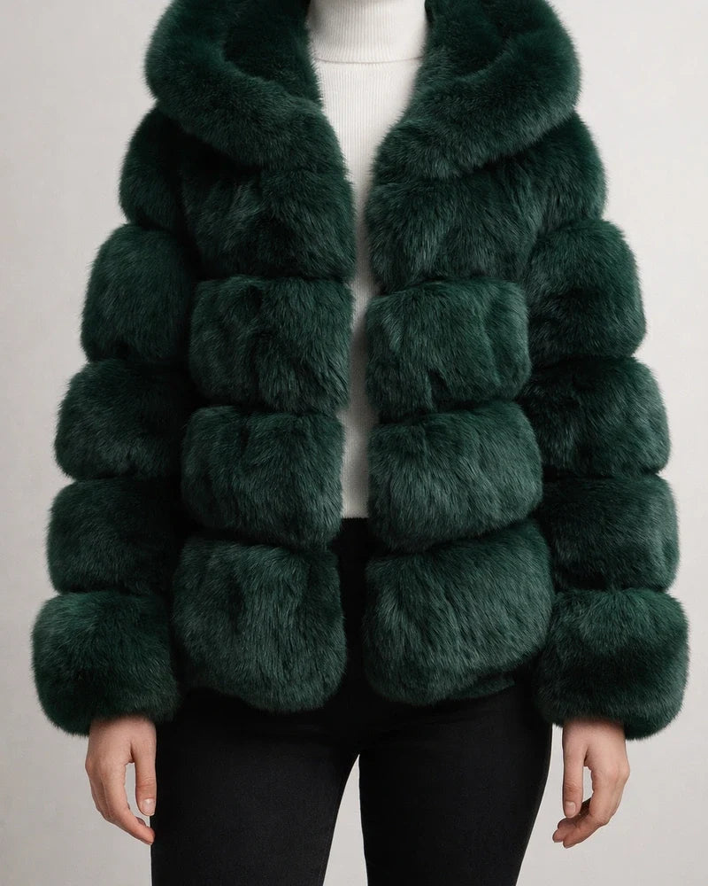 Women's Faux Fur Coat Regular Oversized Coat Sapphire Black Wine Dark Green khaki Party Party Fall Hoodie Regular Fit S M L XL XXL 3XL / Daily | JRSEE:d014cc71-e92e-4668-8e0f-932580feb90f