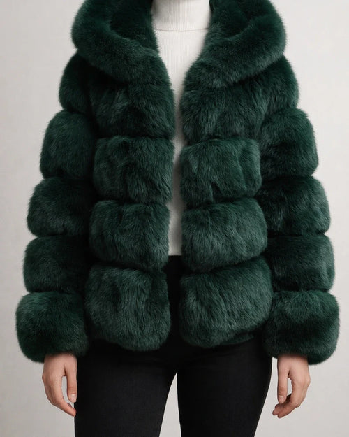 Women's Faux Fur Coat Regular Oversized Coat Sapphire Black Wine Dark Green khaki Party Party Fall Hoodie Regular Fit S M L XL XXL 3XL / Daily | JRSEE:d014cc71-e92e-4668-8e0f-932580feb90f