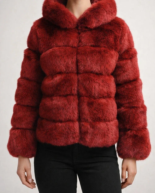 Women's Faux Fur Coat Regular Oversized Coat Sapphire Black Wine Dark Green khaki Party Party Fall Hoodie Regular Fit S M L XL XXL 3XL / Daily | JRSEE:7cd05529-1a13-4a7e-a1d8-a490ac2bc598