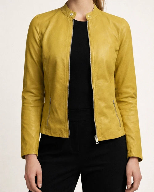 Women's Faux Leather Jacket Faux Motorcycle Plus Size Moto Biker Coat Short Zipper Jacket Light Pink Navy Wine Red ArmyGreen Chic & Modern Street Fall Collarless Slim Fit S M L XL XXL XXXL | JRSEE:e7d735e3-1b58-4e0b-bf97-e57029562f77