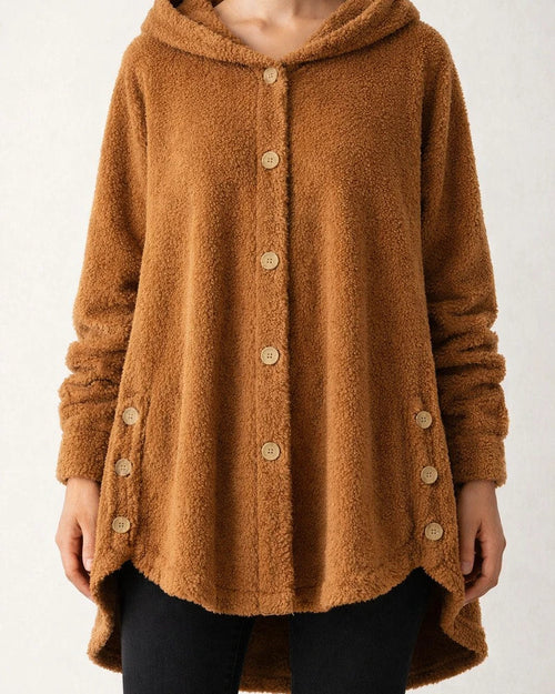 Women's Fleece Jacket Pullover Sherpa Fleece Teddy Zip Up Front Pocket claret turmeric Black Solid Color Street Hoodie Long Sleeve Fleece S M L XL XXL 3XL | JRSEE:003348cf-e056-4cf7-bd19-3feea48e0d30
