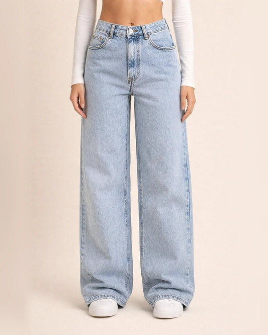 Women's High-Waisted Plus-Size Straight-Leg Relaxed-Fit Jeans | JRSEE:637a89f2-b81c-40bd-aa3d-da8c5182b41f