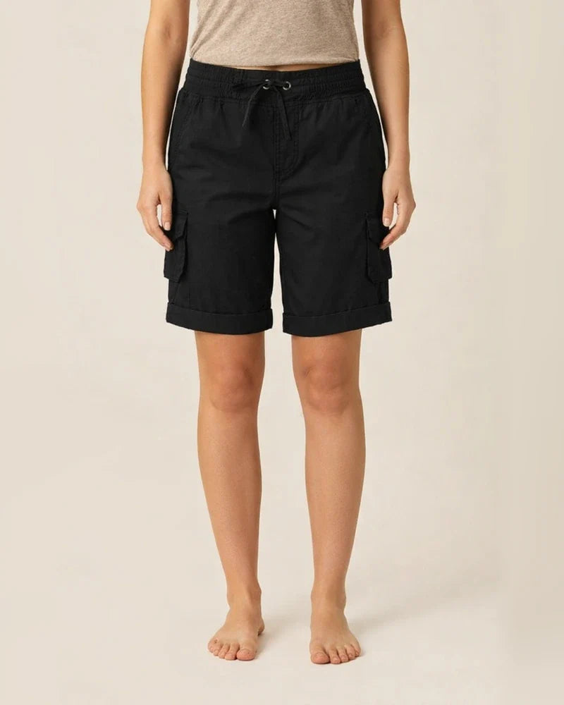 Women's High-waisted Work Pants Casual Pants Cotton Shorts Thin Section A Word Shorts | JRSEE:5b8401ee-65c5-448b-9cf0-0e923343f1f3