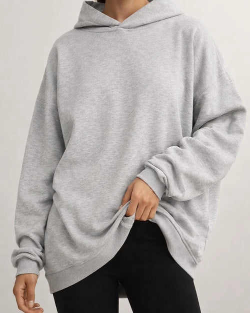 Women's Hooded Pullover Oversized Loose Casual Padded Solid Color Long-sleeved Loose Sweater | JRSEE:7ef8d28d-477d-4293-8b80-6f4ca180c528