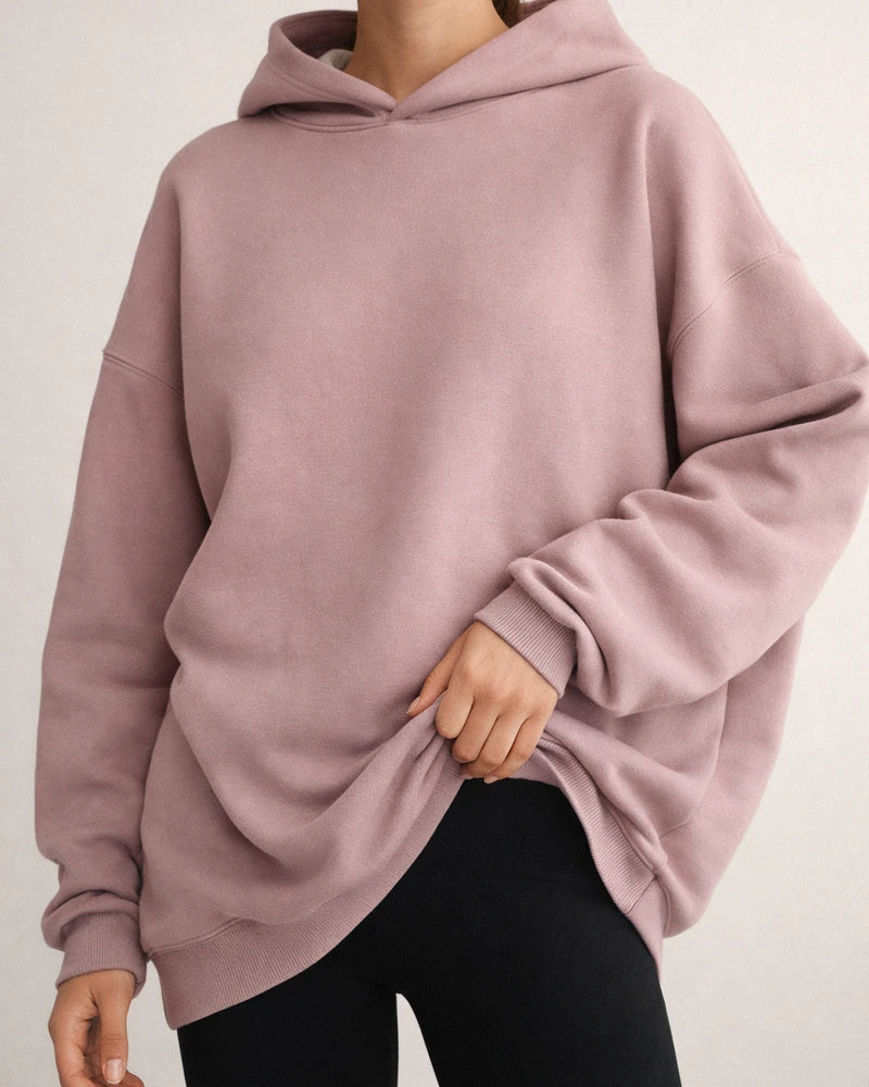 Women's Hooded Pullover Oversized Loose Casual Padded Solid Color Long-sleeved Loose Sweater | JRSEE:064a5054-d387-4f3a-a09d-495c358d57f6