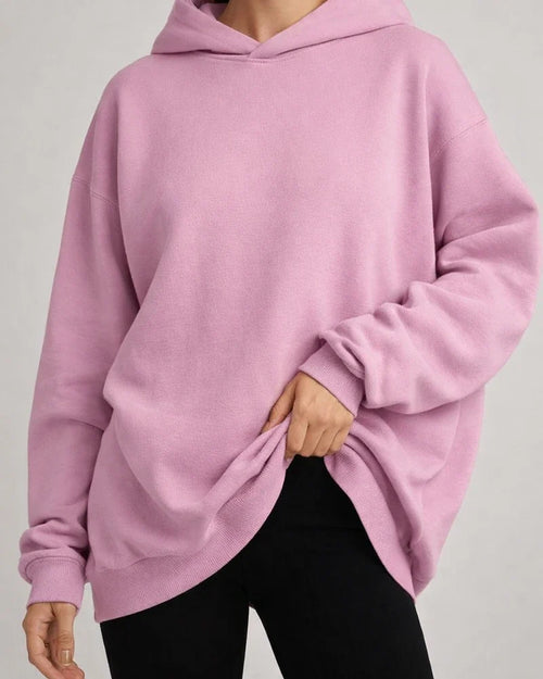 Women's Hooded Pullover Oversized Loose Casual Padded Solid Color Long-sleeved Loose Sweater | JRSEE:9a79ca48-1113-4028-b616-21bf8acc9a52