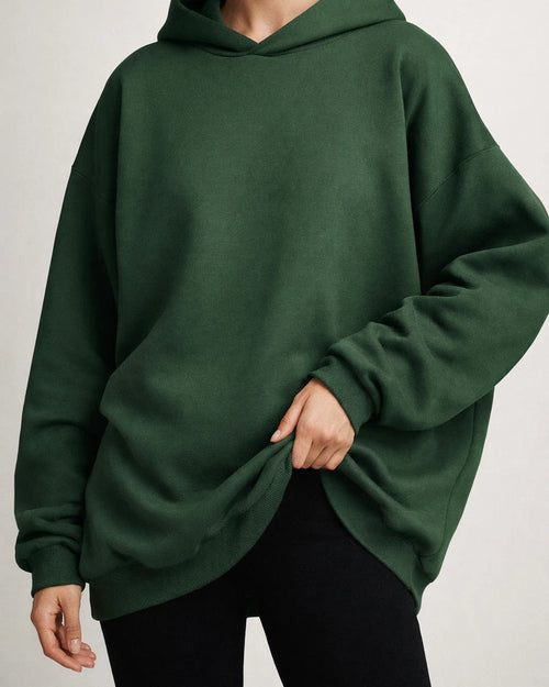 Women's Hooded Pullover Oversized Loose Casual Padded Solid Color Long-sleeved Loose Sweater | JRSEE:165e5e67-dfce-4024-b27c-a5776ba9b628
