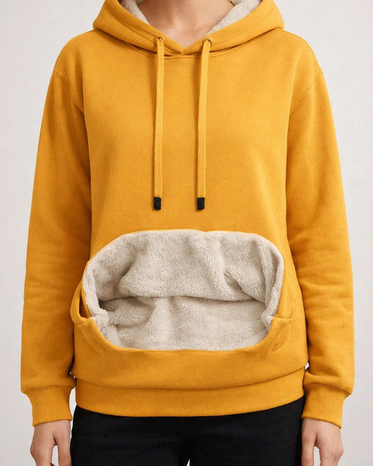 Women's Hoodie Sweatshirt Pullover Sherpa Fleece Teddy Front Pocket Pink Yellow Light Grey Solid Color Plain Casual Hoodie Long Sleeve Fleece S M L XL 2XL 3XL | JRSEE:25f499dd-da31-4389-b740-698da8308980