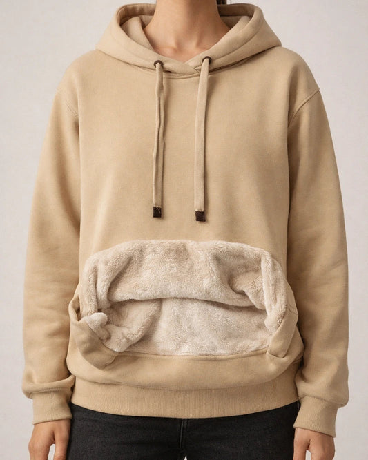 Women's Hoodie Sweatshirt Pullover Sherpa Fleece Teddy Front Pocket Pink Yellow Light Grey Solid Color Plain Casual Hoodie Long Sleeve Fleece S M L XL 2XL 3XL | JRSEE:ceb42410-0f64-48eb-afe4-e279d75de45d