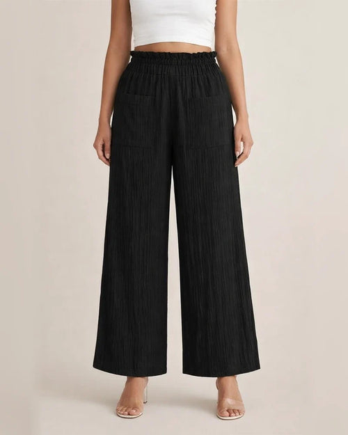Women's Lightweight Solid-Color Casual Straight-Leg Pants for Summer | JRSEE:0f881644-9838-4e9d-ab6e-340399c5ffcf