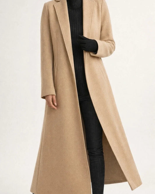 Women's Long Coat Oversized Jacket Casual Woolen Trench Coat | JRSEE:b9c1c46f-8afb-4659-b43d-040ee37d92ce