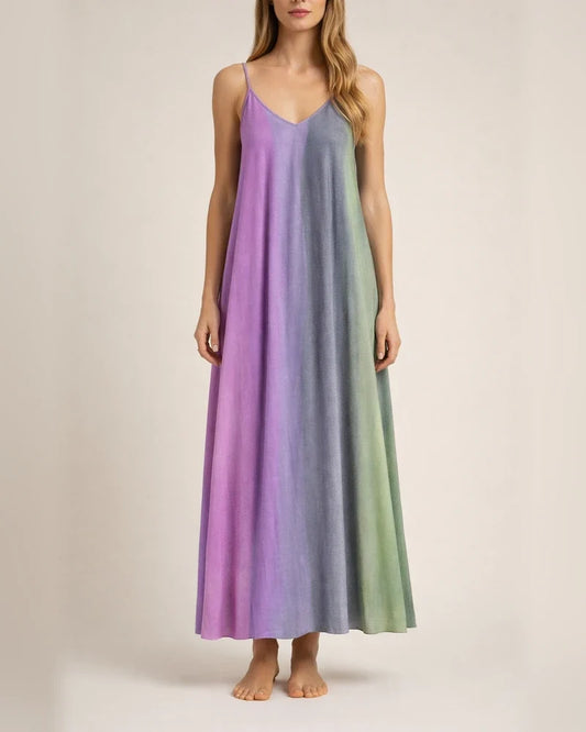 Women's Long Dress Maxi Dress Casual Dress Swing Dress Slip Dress Color Block Striped Casual Outdoor Daily Vacation Backless Patchwork Sleeveless Strap Dress Regular Fit Orange Spring Summer S M L XL | JRSEE:210afdb0-2fbc-496a-860d-a718eca0b920