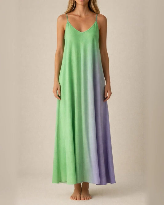 Women's Long Dress Maxi Dress Casual Dress Swing Dress Slip Dress Color Block Striped Casual Outdoor Daily Vacation Backless Patchwork Sleeveless Strap Dress Regular Fit Orange Spring Summer S M L XL | JRSEE:9a7fd332-1909-48ca-a1dc-d7f539c20fdb